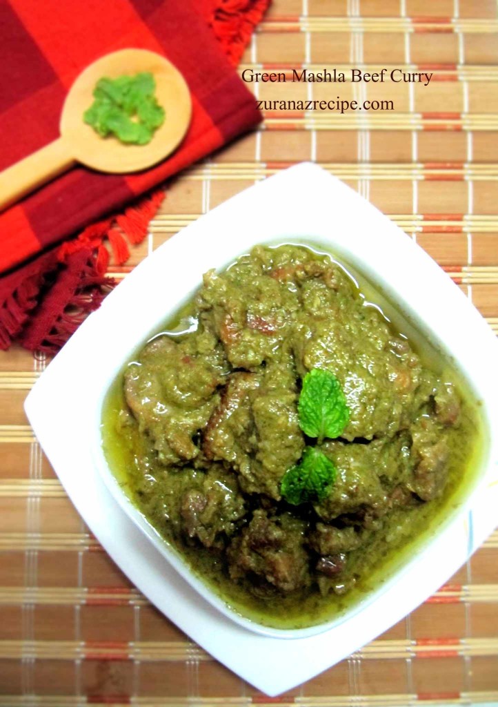 Green Mashla Beef Curry
