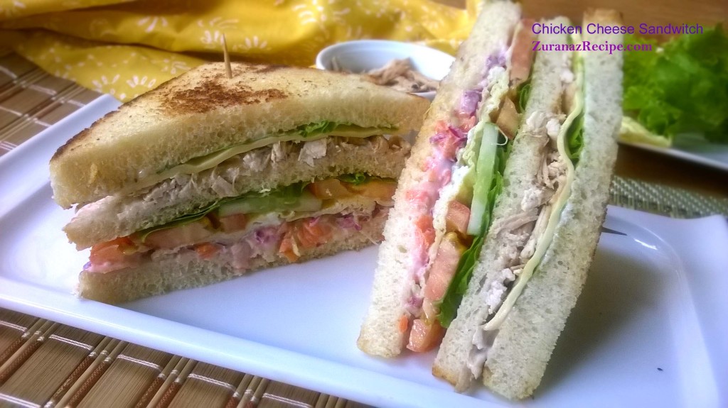 Chicken-Cheese Club Sandwich