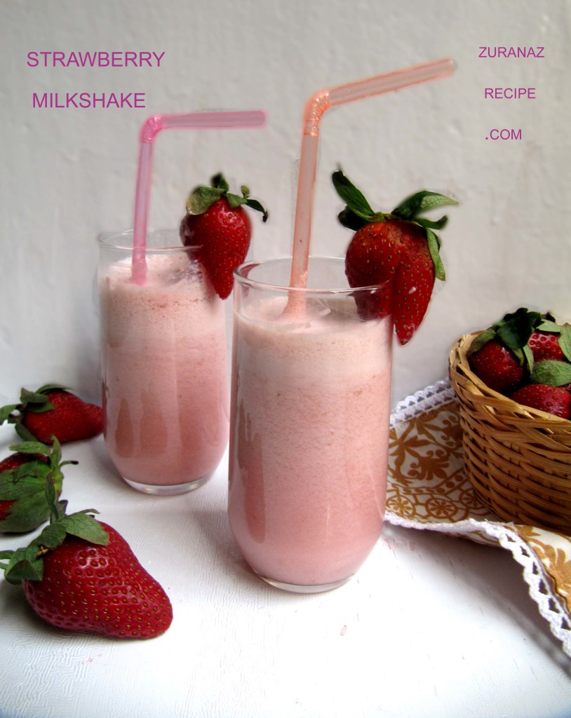 strawberry milkshake.
