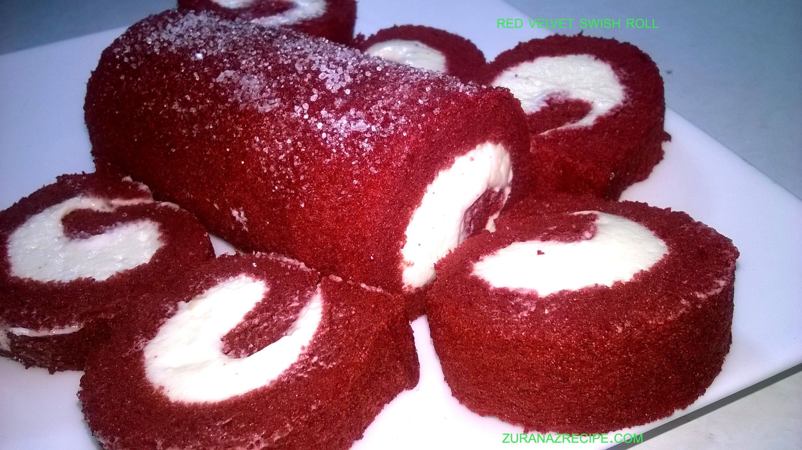 Red Velvet Cake Roll/Red Velvet Swiss Roll