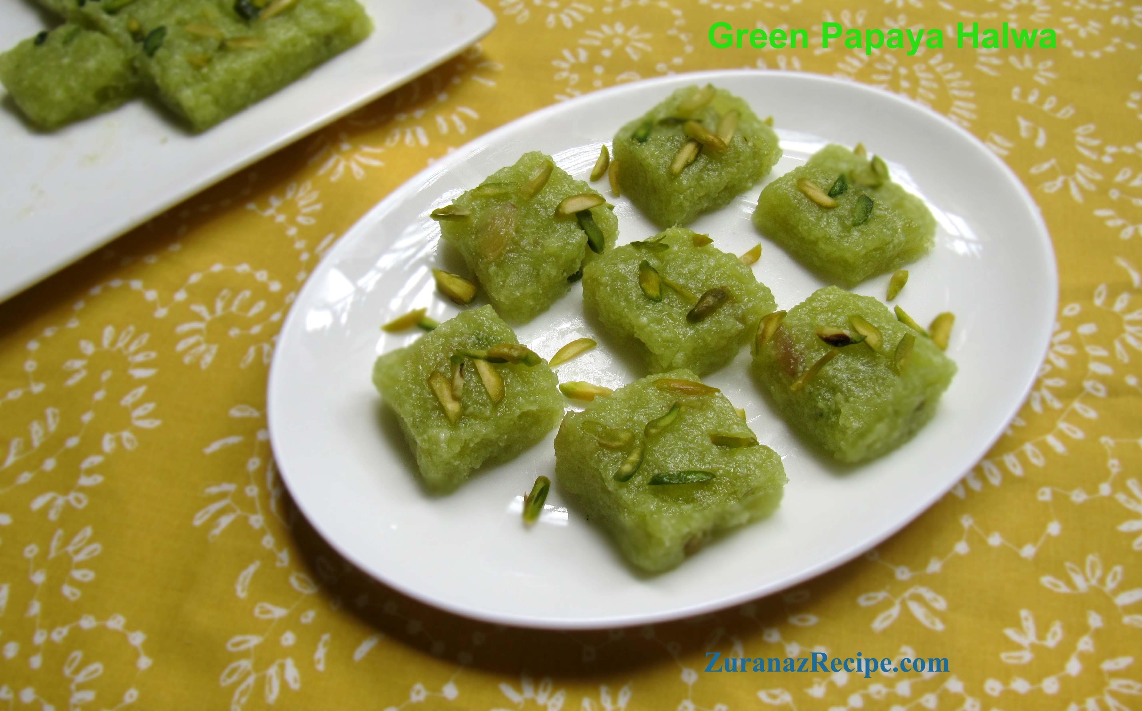 Green Papaya Halwa – kacha peper halwa
