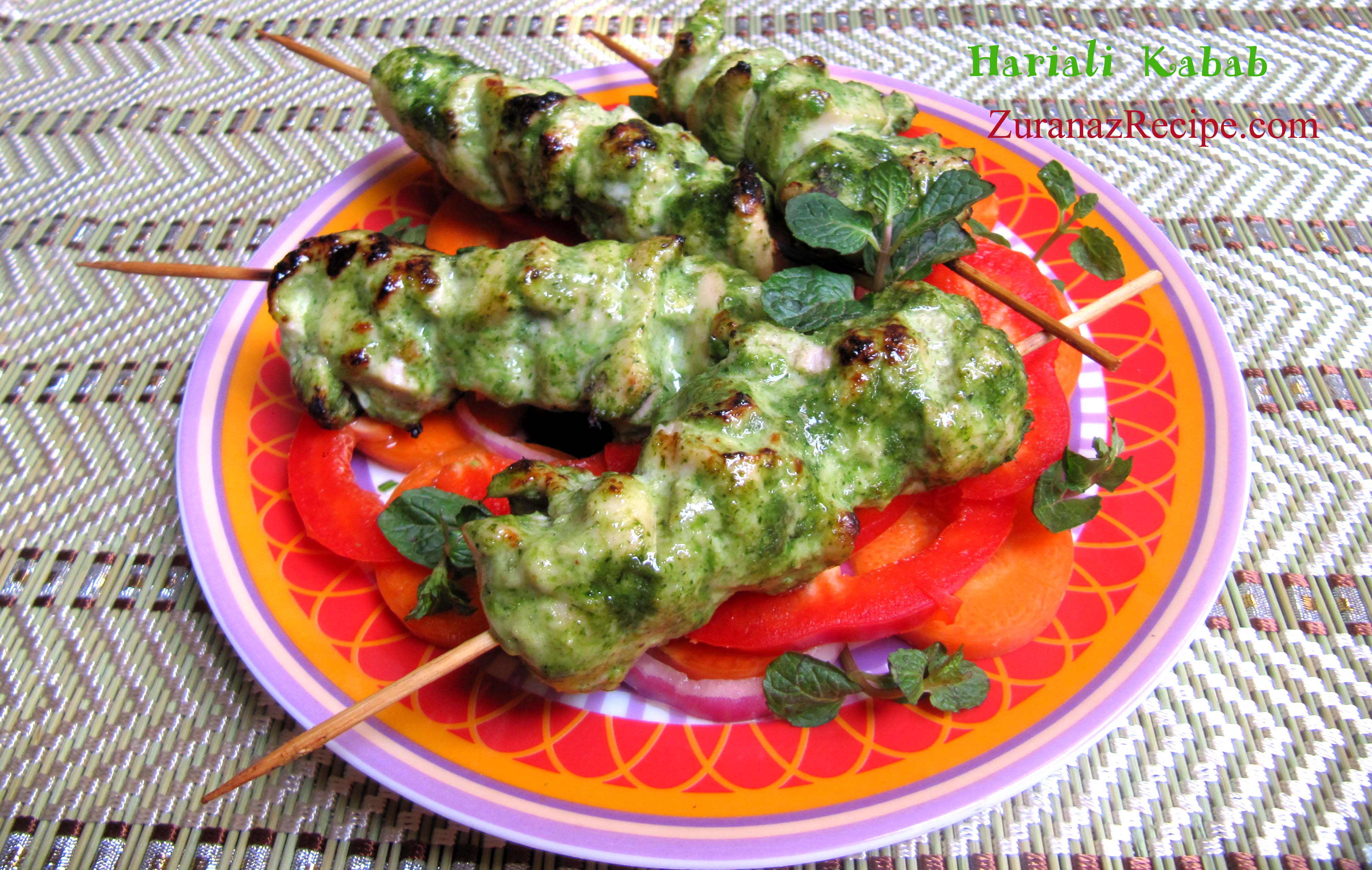 Chicken Hariya Kabab/Chicken Hariyali Kabab
