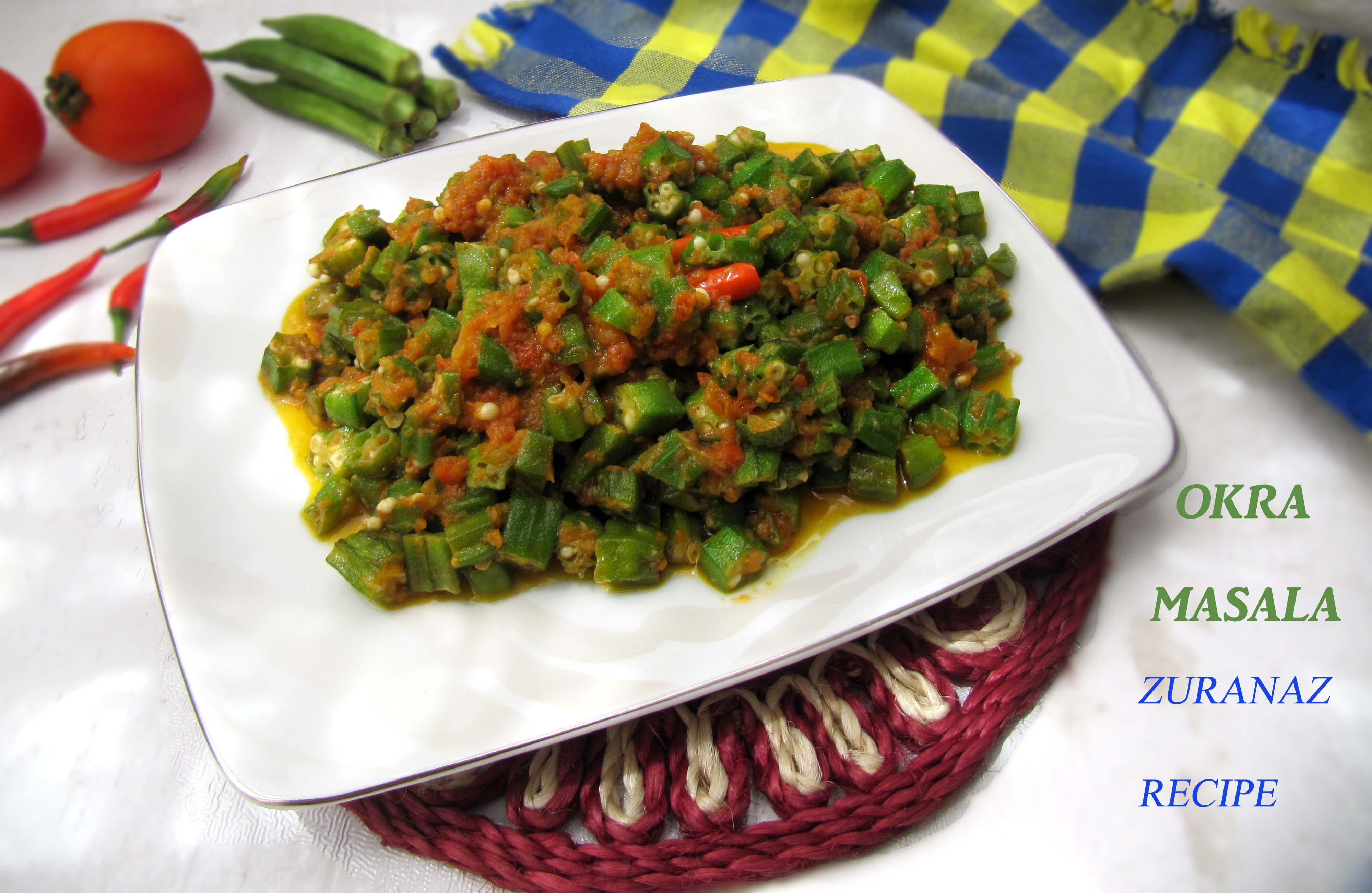 Spicy Okra/Bhendi Masala/Derosh Bhaji