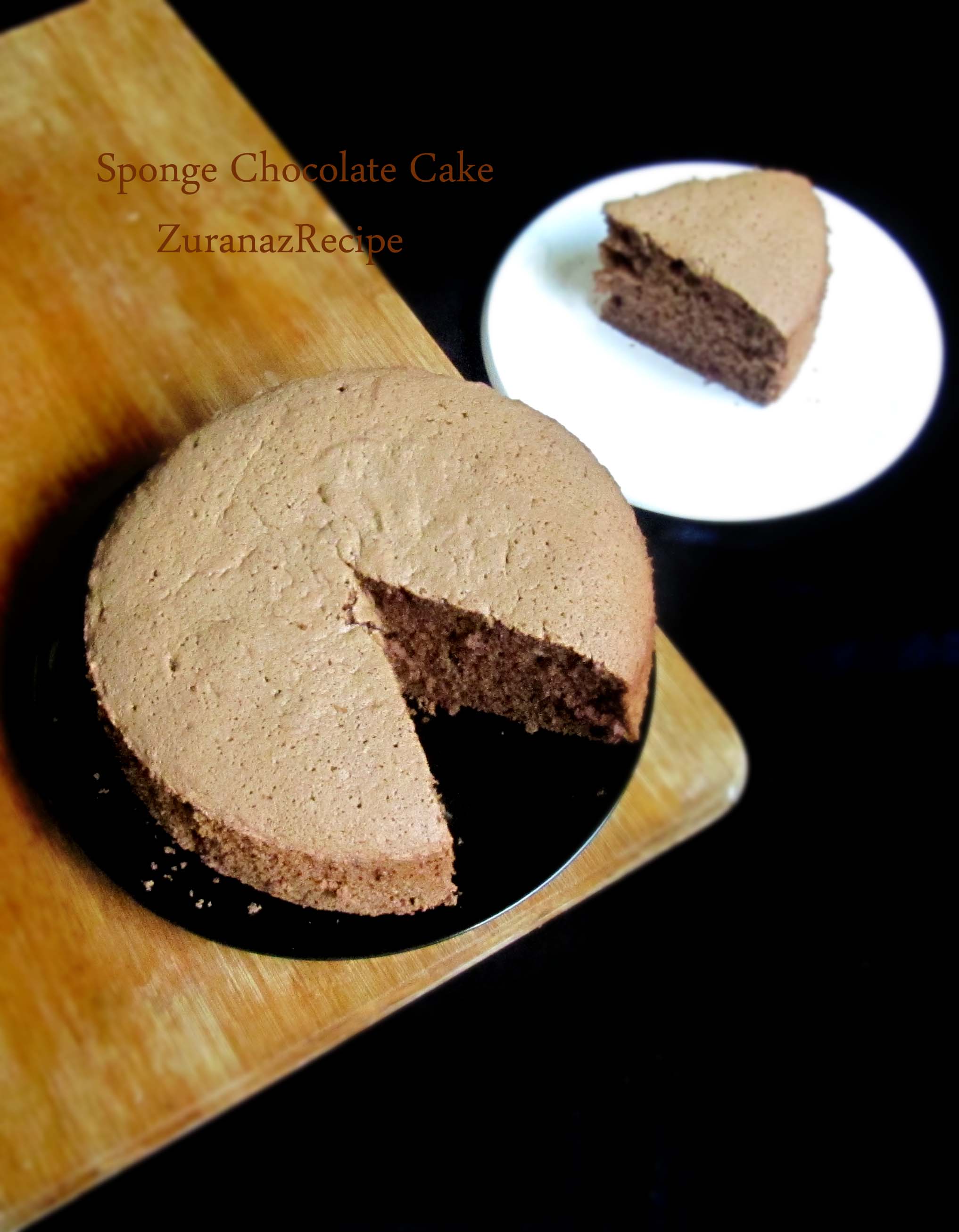 Sponge Chocolate Cake- Basic Sponge Cake Recipe